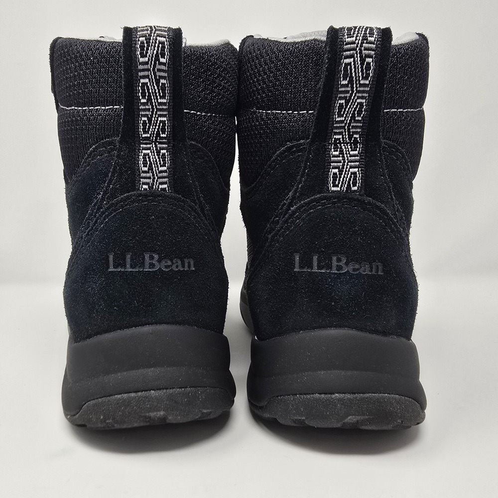 LL Bean Womens Snow Sneakers Waterproof Primaloft Boots Black 504747 Size 8.5 M - Picture 6 of 16